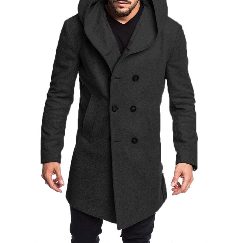 Trenchcoat met capuchon