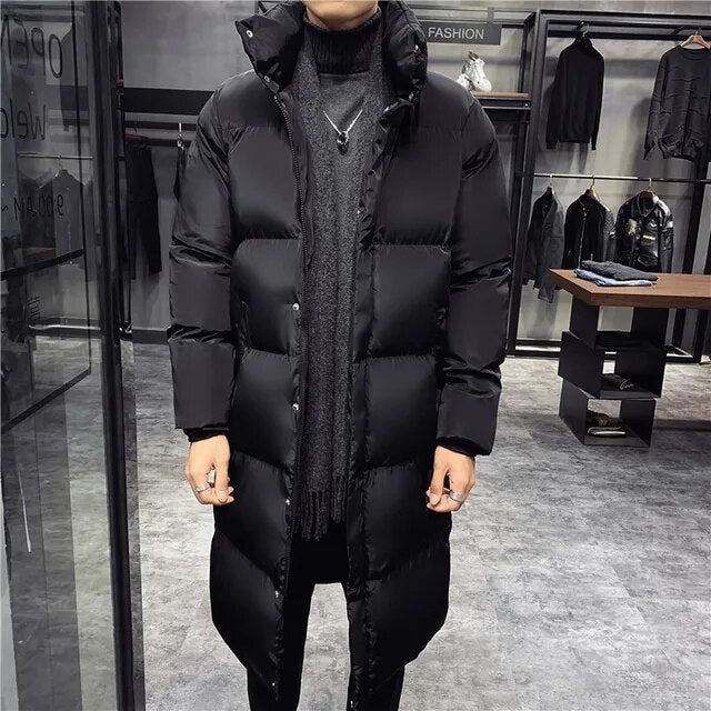 Don - Relaxed mid-length parka Winddichte katoenen jas