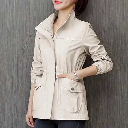 Sherie - Casual slim fit jas Dubbellaags windjack