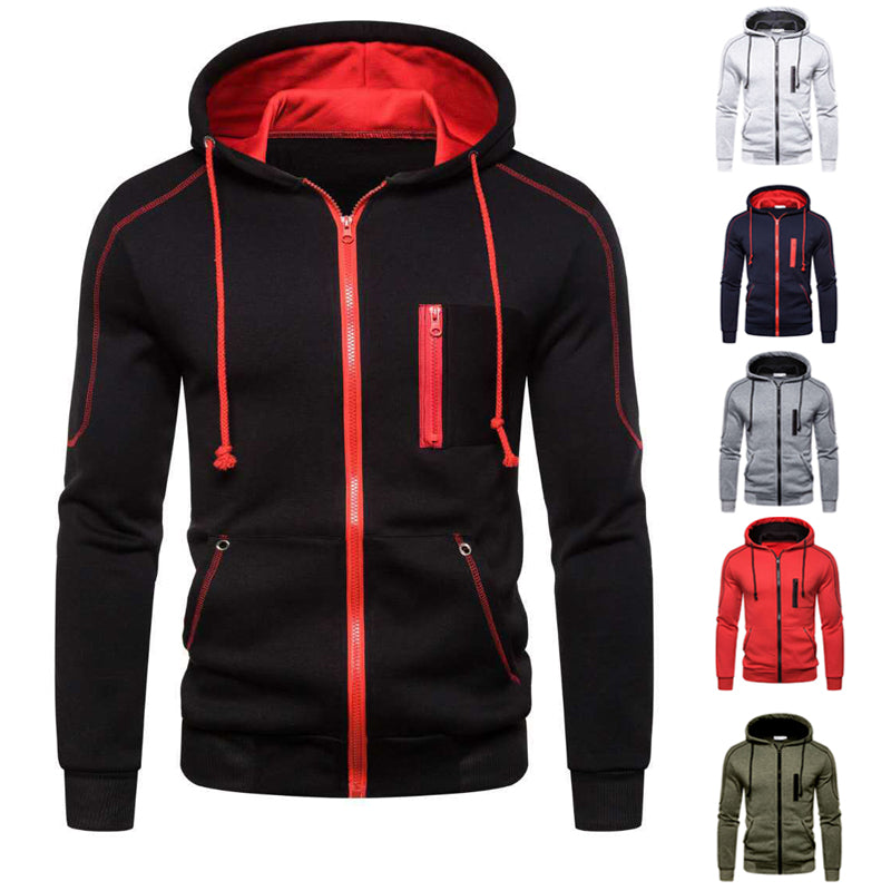 Fleece hoodie voor mannen