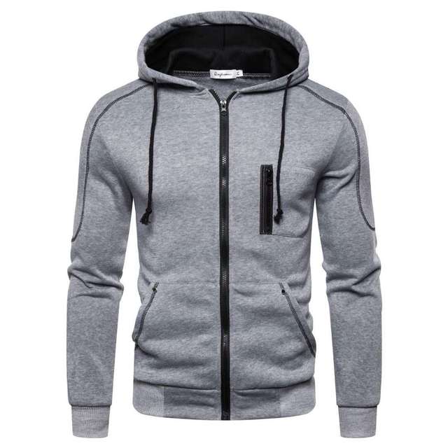 Fleece hoodie voor mannen