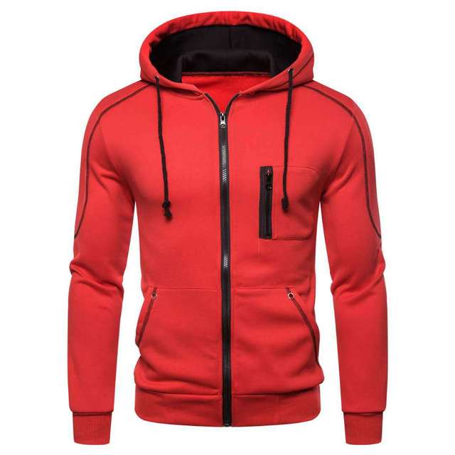Fleece hoodie voor mannen