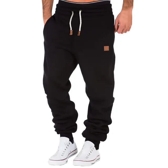 Fleece joggingbroek met trekkoord voor heren