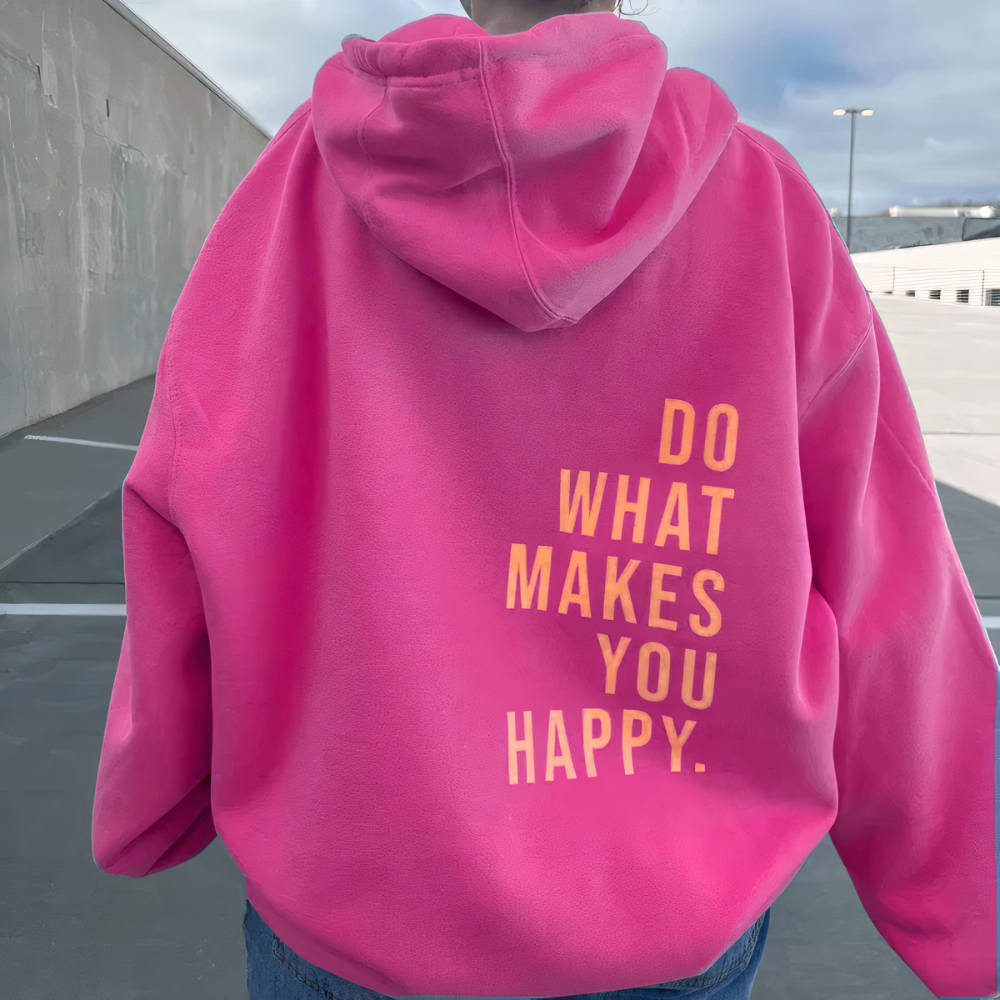 &quot;Doe wat je gelukkig maakt&quot; Hoodie