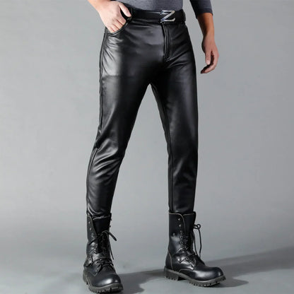 Zwarte Mercury Skinny Stretch Broek van imitatieleer