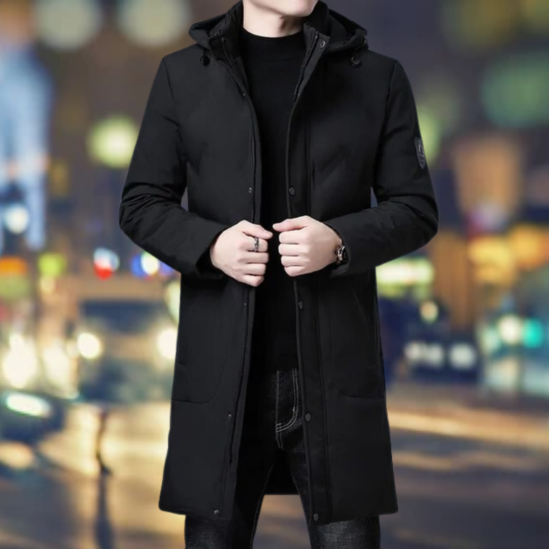 Gino - Windjack en parka met lange mouwen in casual stijl