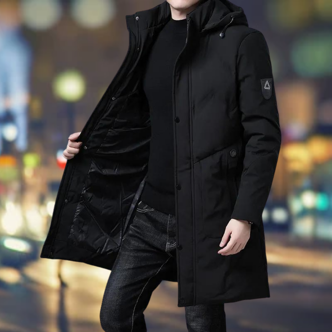 Gino - Windjack en parka met lange mouwen in casual stijl