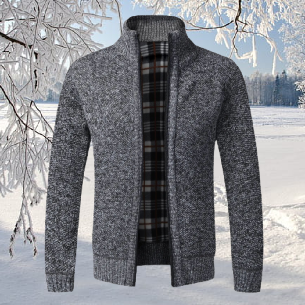 Ignatius - Tijdloos klaar voor de winter Herenvest fleecejack met ritssluiting