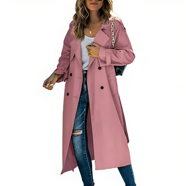 Elegante windjack trenchcoat voor dames