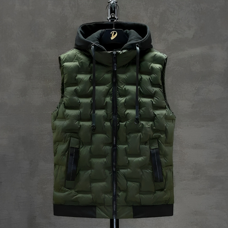 Hooded wintergilet voor mannen