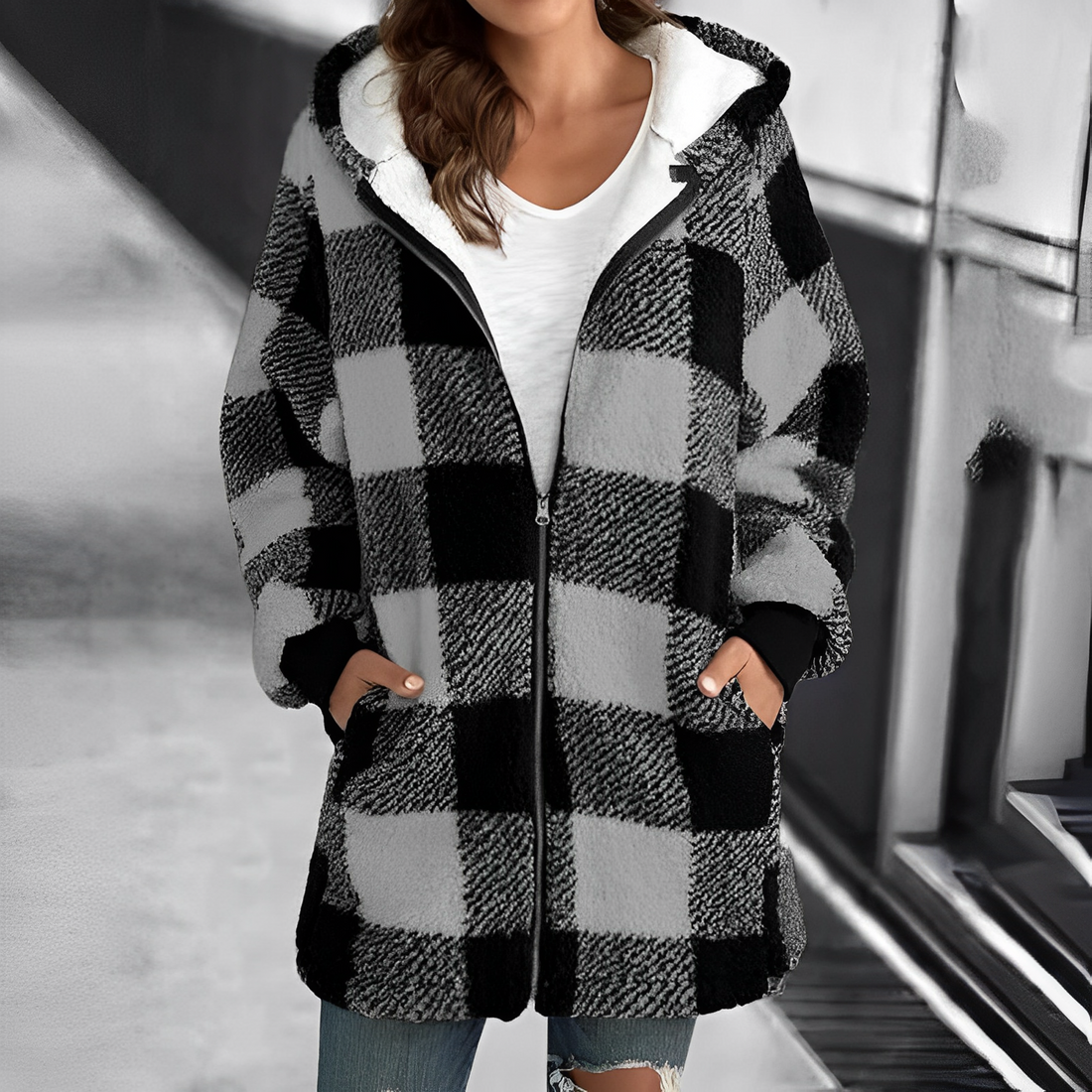 Damesjack met capuchon - WENDEL