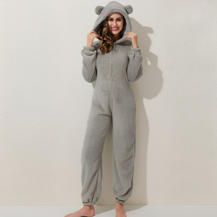 Fleece Warme Hoodie Overall voor dames