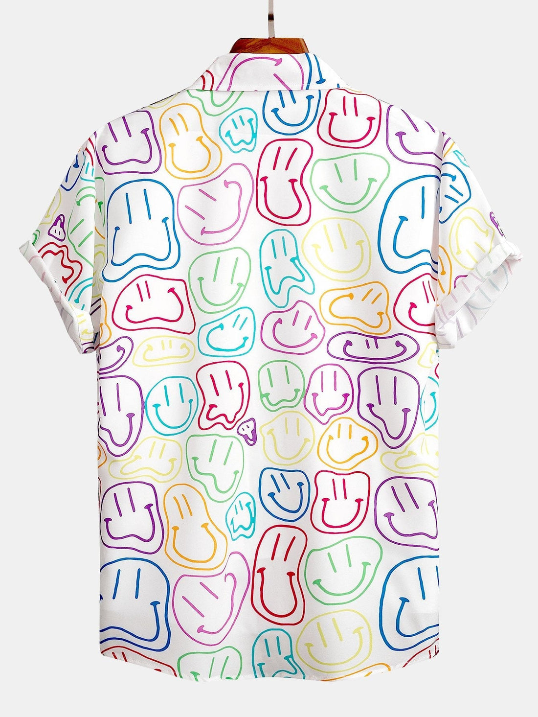 Kleurrijk Smiley Print Button Up Shirt