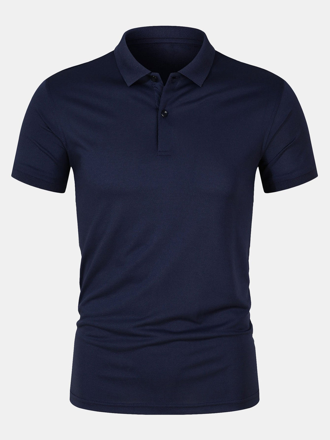 Effen Mesh Poloshirt