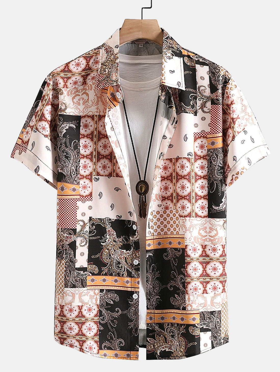 Paisley barok sjaal print Button Up overhemd