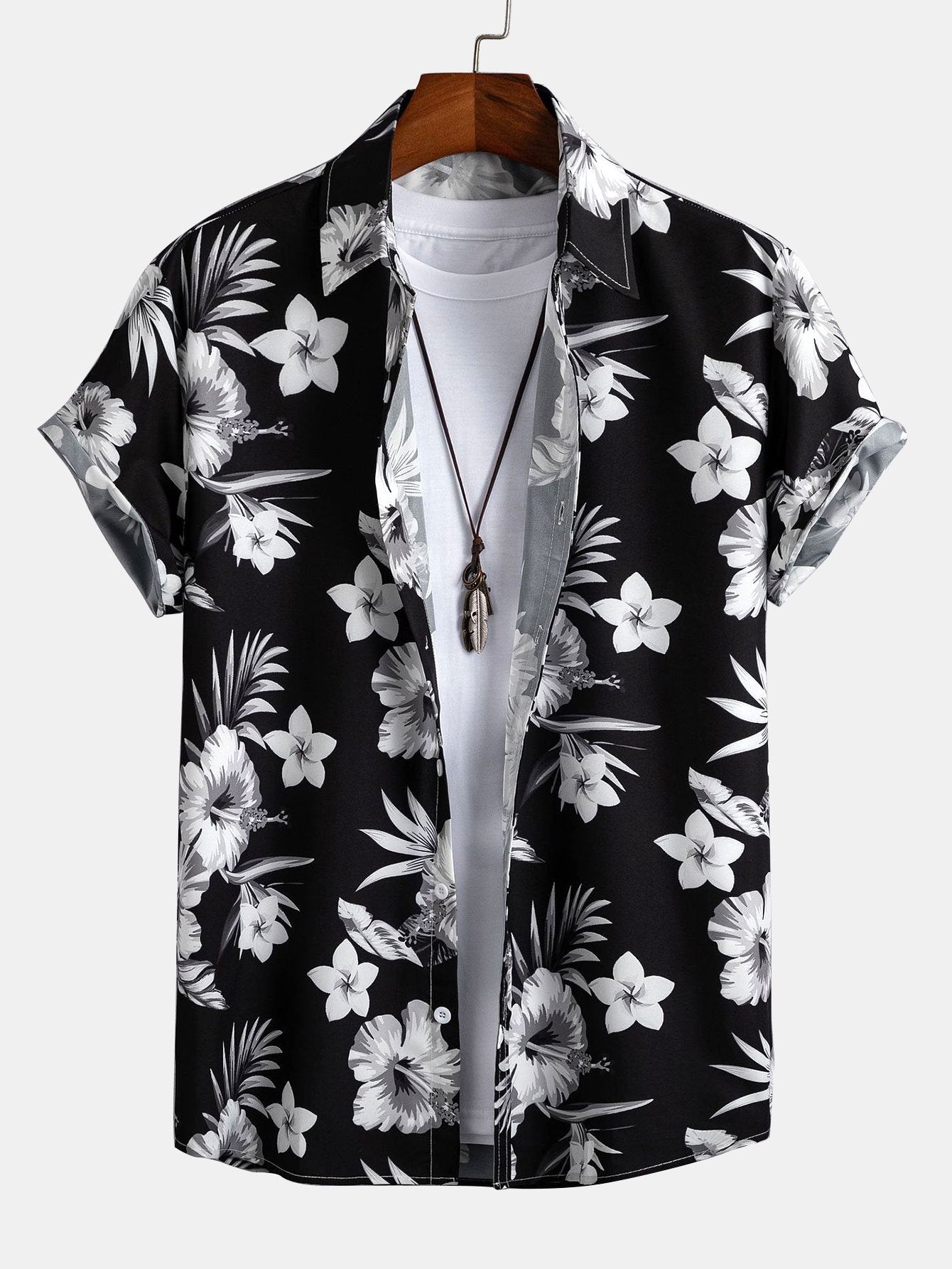 Tropisch Overhemd met Bloemenprint