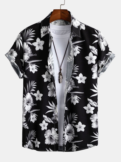 Tropisch Overhemd met Bloemenprint