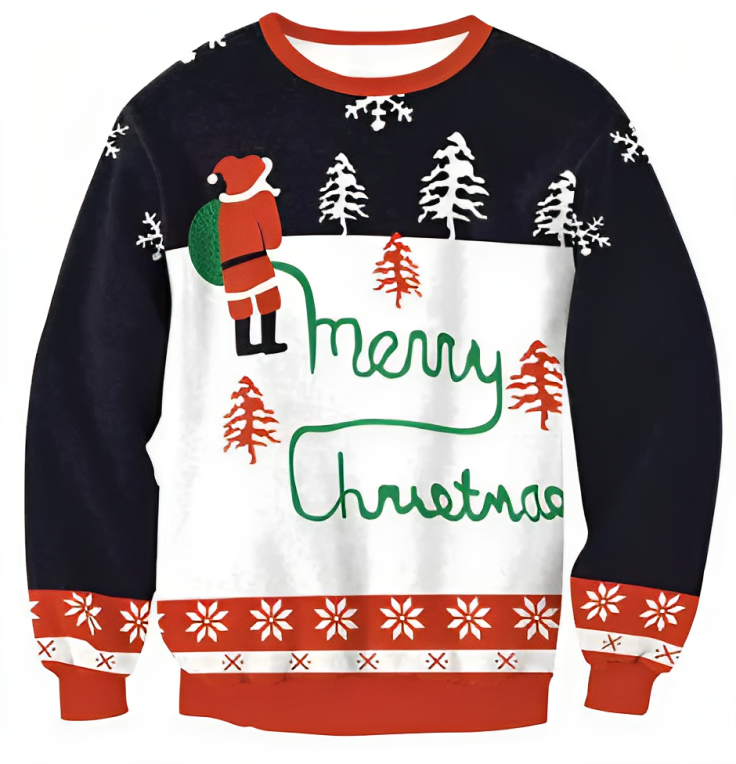 Uniseks trui met kerstdesign