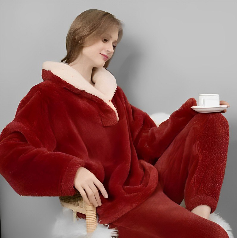 NALA - Pyjamaset van fleece voor dames