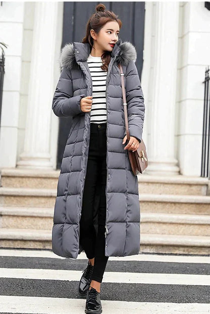 Adelei - Elegante lange jas met riem voor eindeloze warmte en stijl