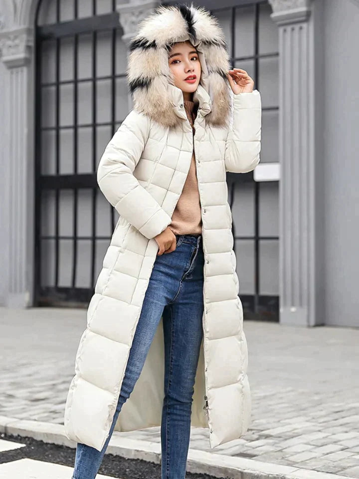 Adelei - Elegante lange jas met riem voor eindeloze warmte en stijl